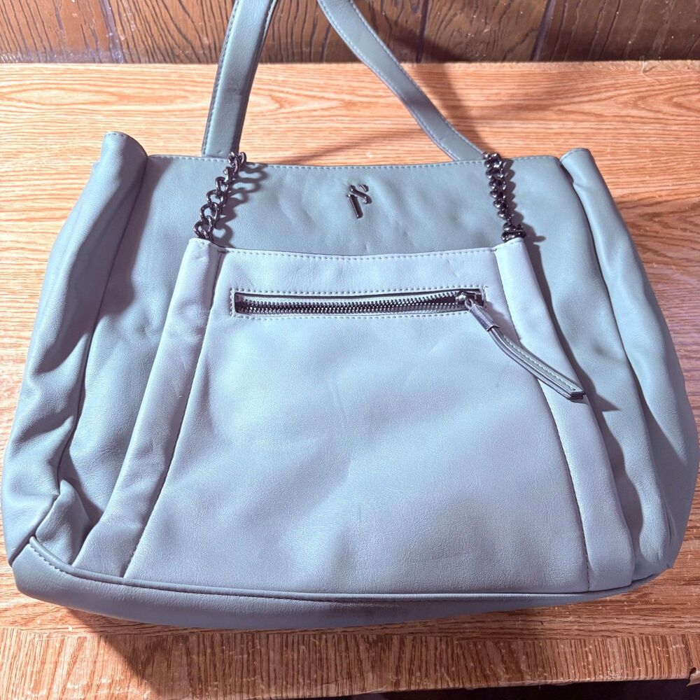 Simply Vera Wang Rockbridge Tote Bag Gray Shoulder Bag